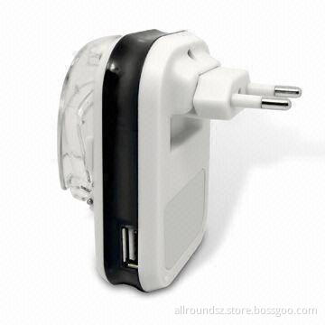 USB Universal Charger for Nokia, Motorola, Sony, and More, with 500mAh Output Current